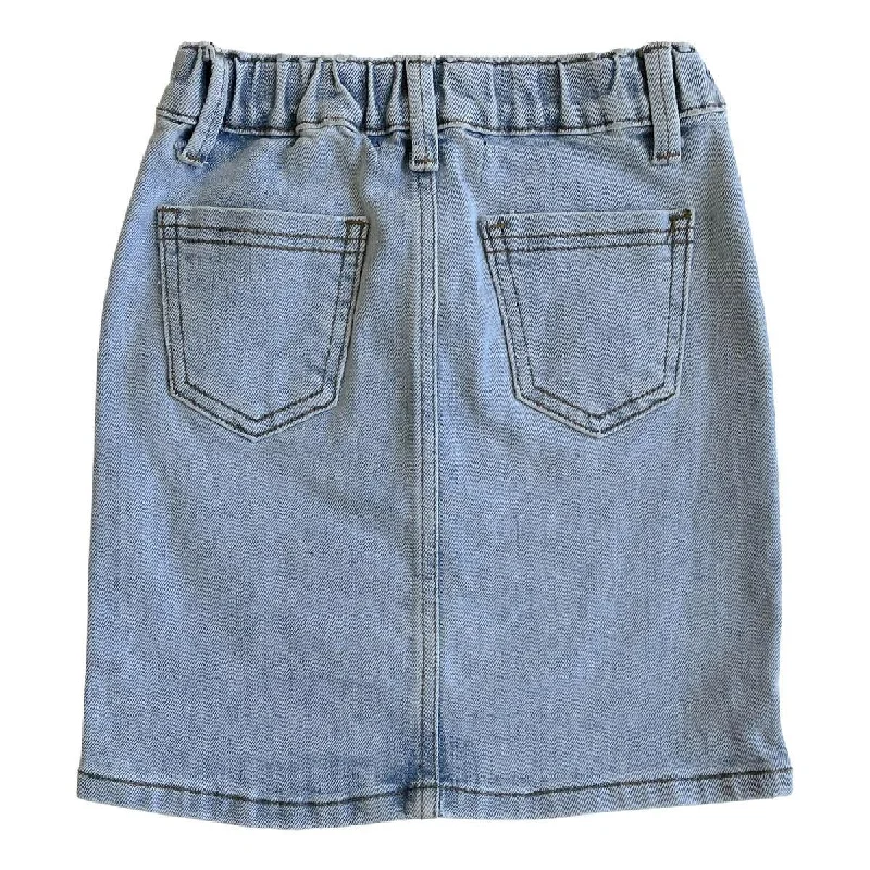 GIRLS Emmie Light Wash Denim Skirt