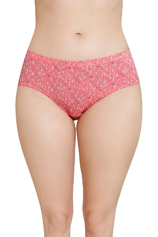 Inner Elastic Printed Mid Rise Hipster Panty (Pack of 3)