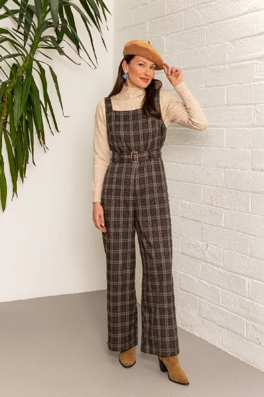 Jumpsuit in Check Print