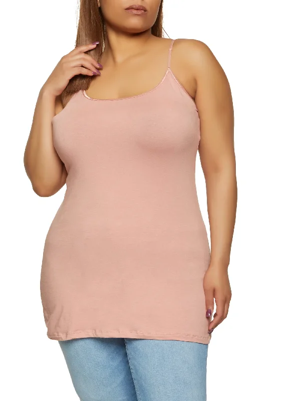 Plus Size Basic Solid Cami