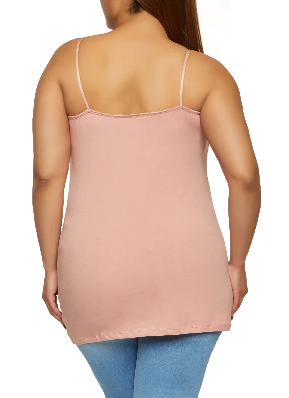 Plus Size Basic Solid Cami