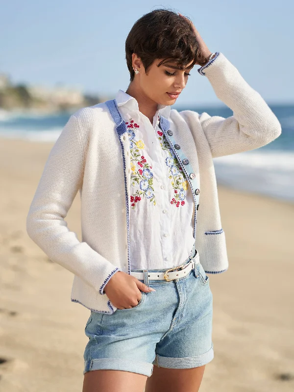 Millie Embroidered Linen Shirt