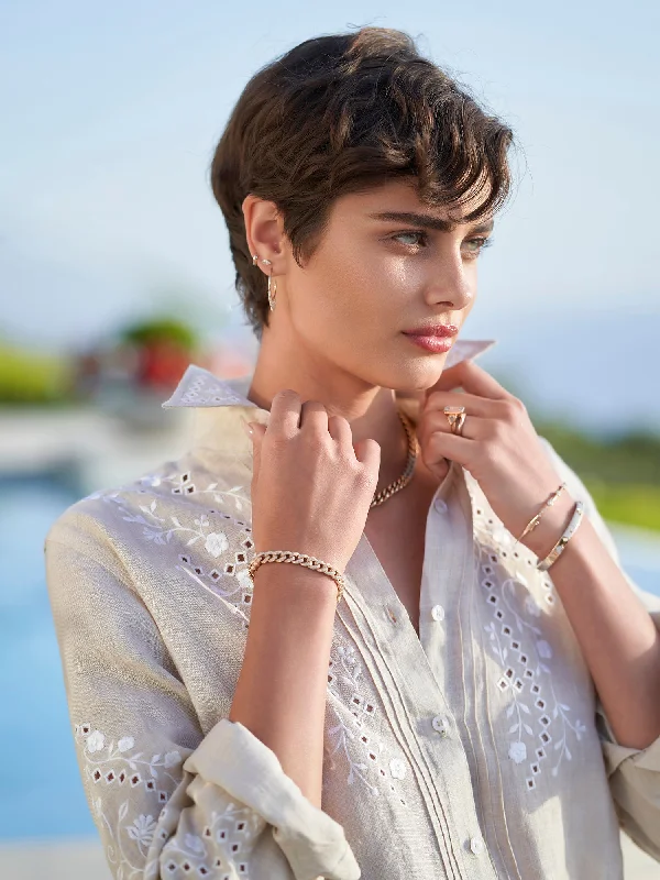 Miranda Cutwork Embroidered Linen Shirt