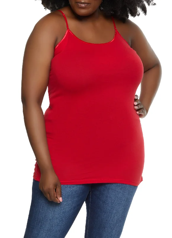 Plus Size Basic Solid Cami