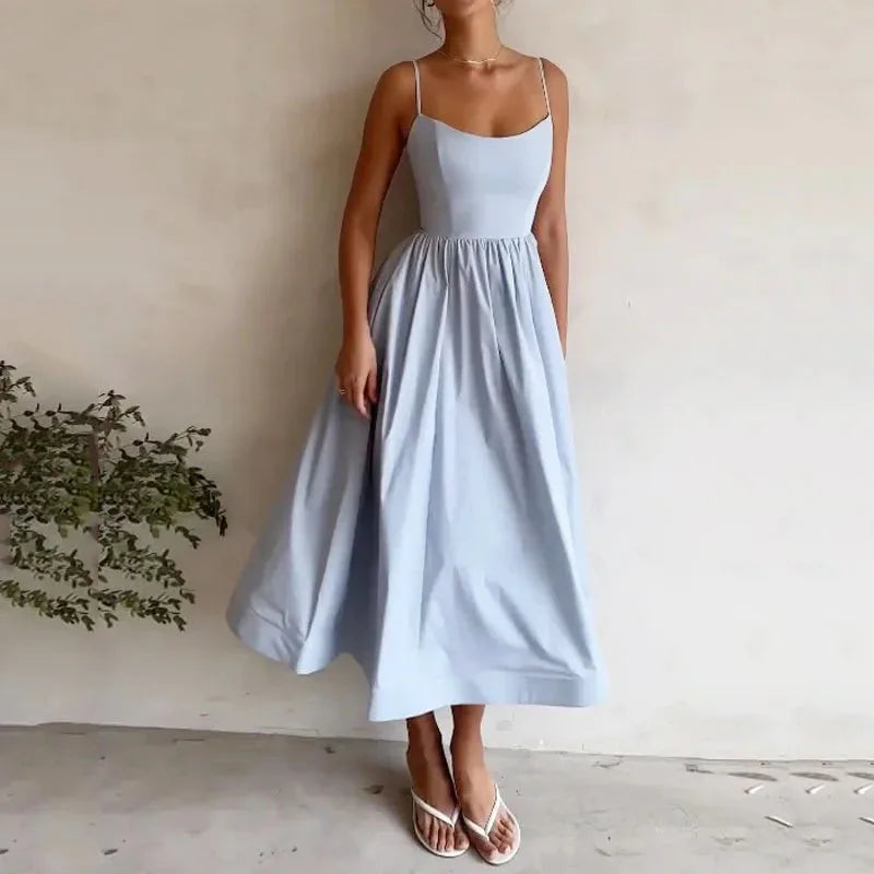 Sexy Party Dress Women Summer Fashion Pleated Off Shoulder Maxi Dress