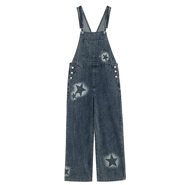 Star Girl Denim Overalls