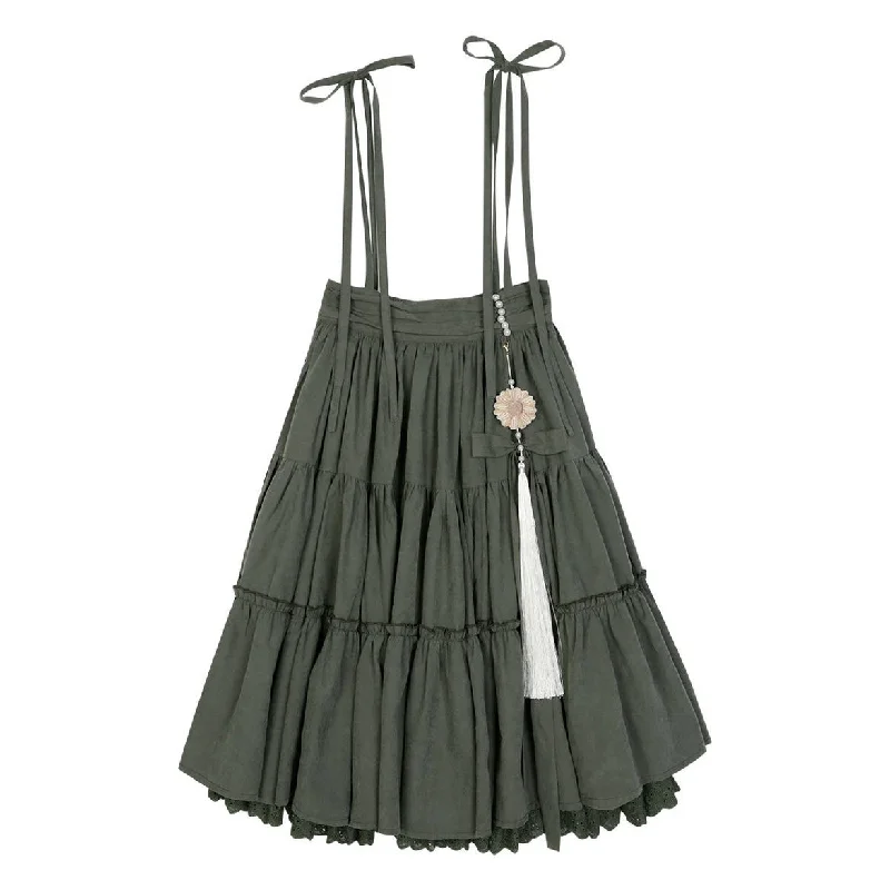 S / suspender skirt (with a free pendant)