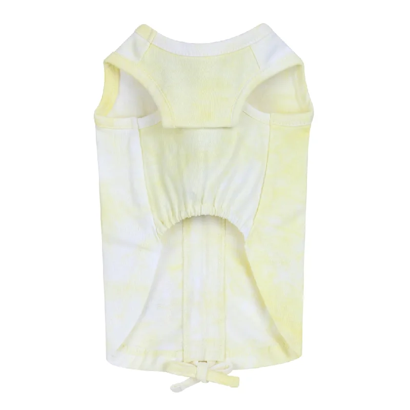 Tie dye Sleeveless Shirt - Yellow