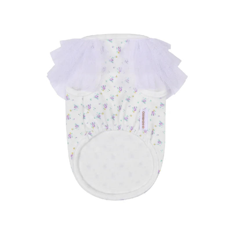 Tutu Princess Sleeve Top - White