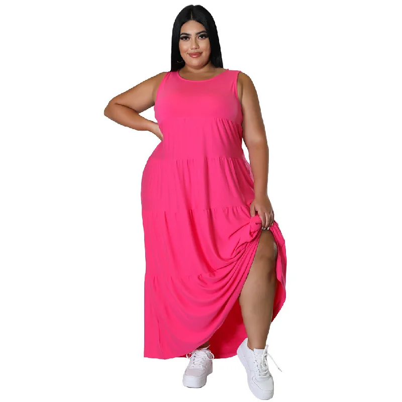 Wholesale 2022 Sundress Casual Big Tall Plus Size Elegant Maxi Dresses Women