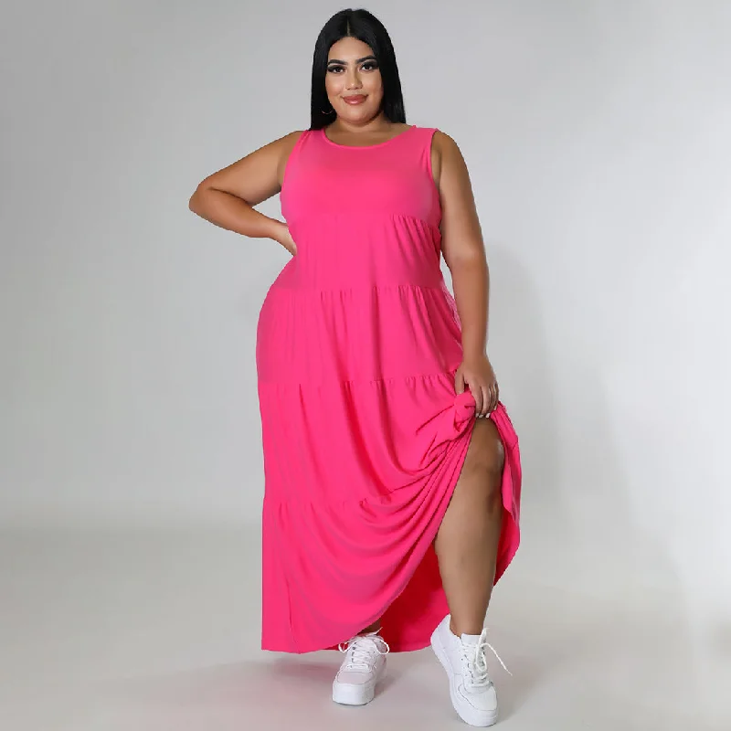 Wholesale 2022 Sundress Casual Big Tall Plus Size Elegant Maxi Dresses Women