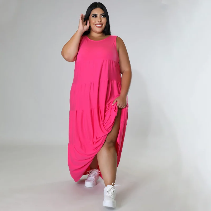 Wholesale 2022 Sundress Casual Big Tall Plus Size Elegant Maxi Dresses Women