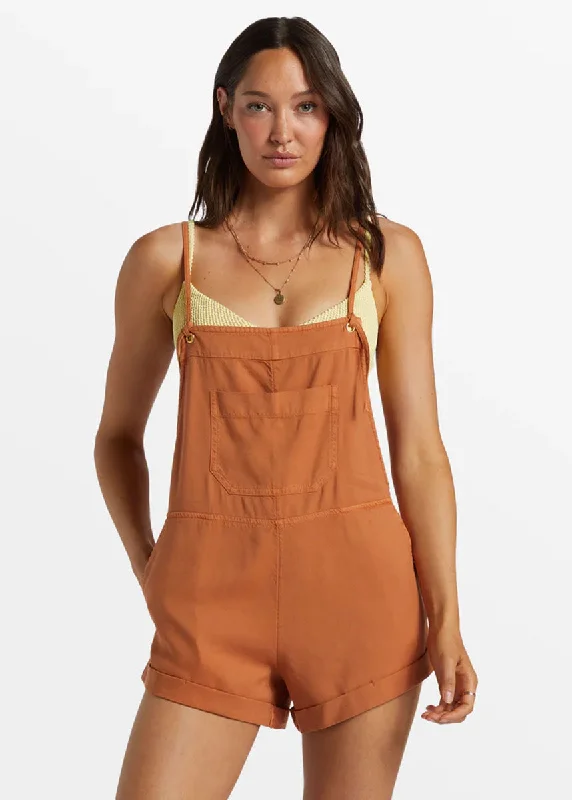 Wild Pursuit Short Overalls - Toffee