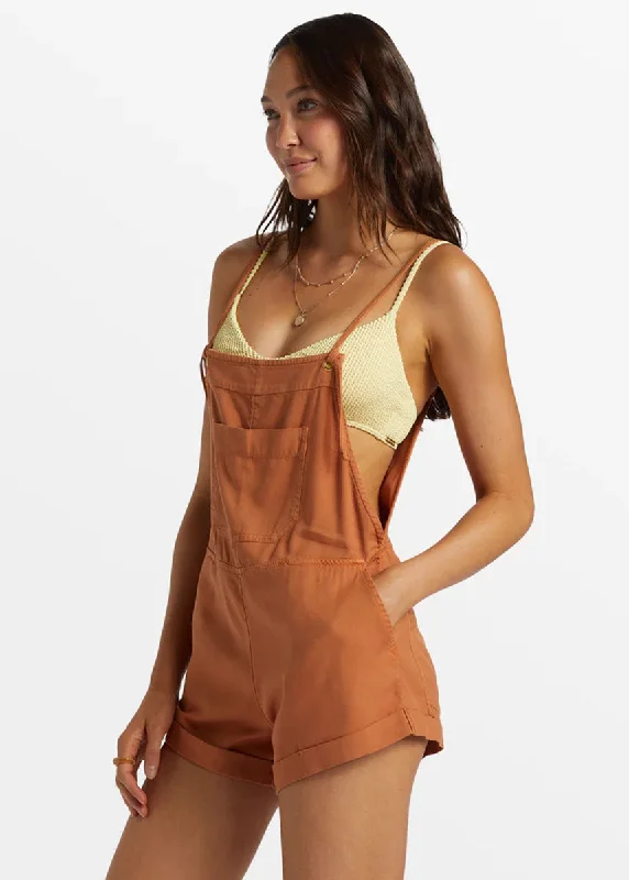 Wild Pursuit Short Overalls - Toffee