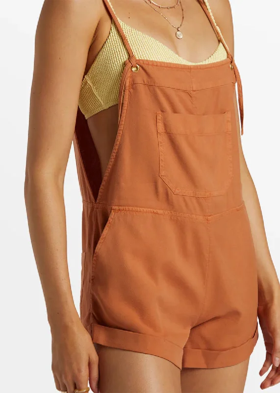 Wild Pursuit Short Overalls - Toffee