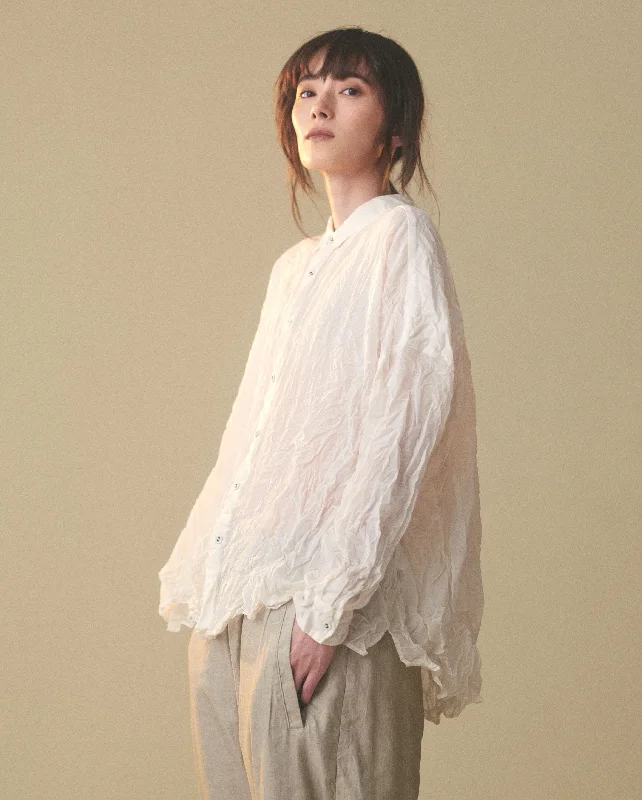 WINE DYE BLOUSE / WHITE