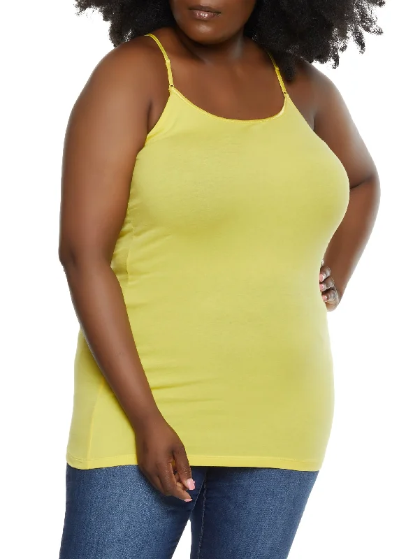 Plus Size Basic Solid Cami