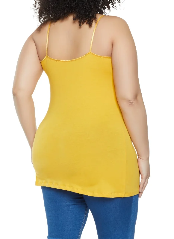 Plus Size Basic Solid Cami